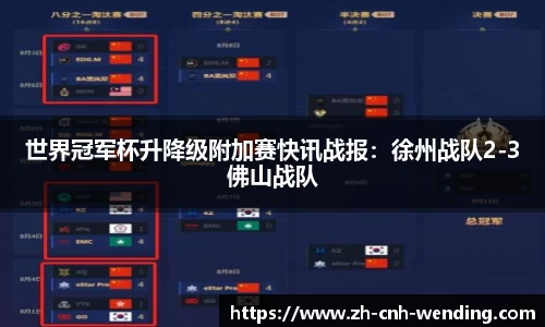 世界冠军杯升降级附加赛快讯战报:徐州战队2-3佛山战队